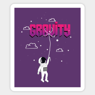 Astronaut Gravity Sticker